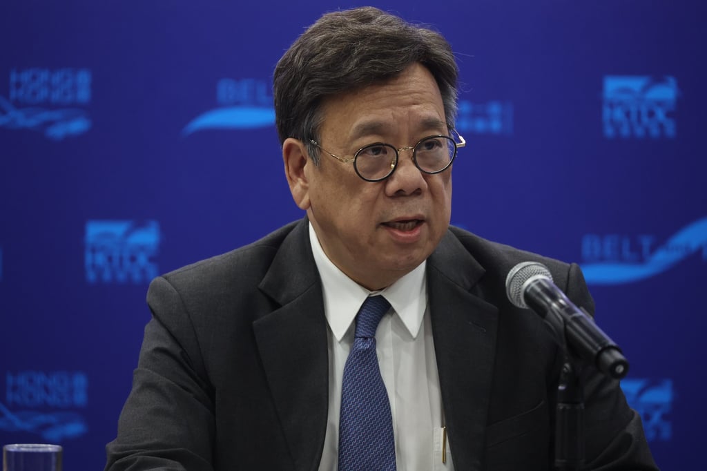 Algernon Yau, the secretary for commerce and economic development, outlines a new focus on the Middle East for the Belt and Road Summit to be held in the middle of September. Photo: Edmond So Algernon Yau, the secretary for commerce and economic development, outlines a new focus on the Middle East for the Belt and Road Summit to be held in the middle of September. Photo: Edmond So