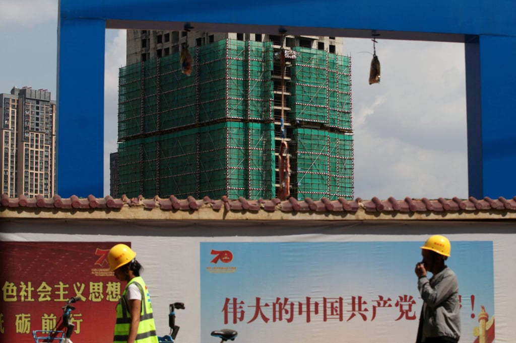 A file photo from September 2019 of a Country Garden construction site in Kunming, Yunnan province. Photo: Reuters