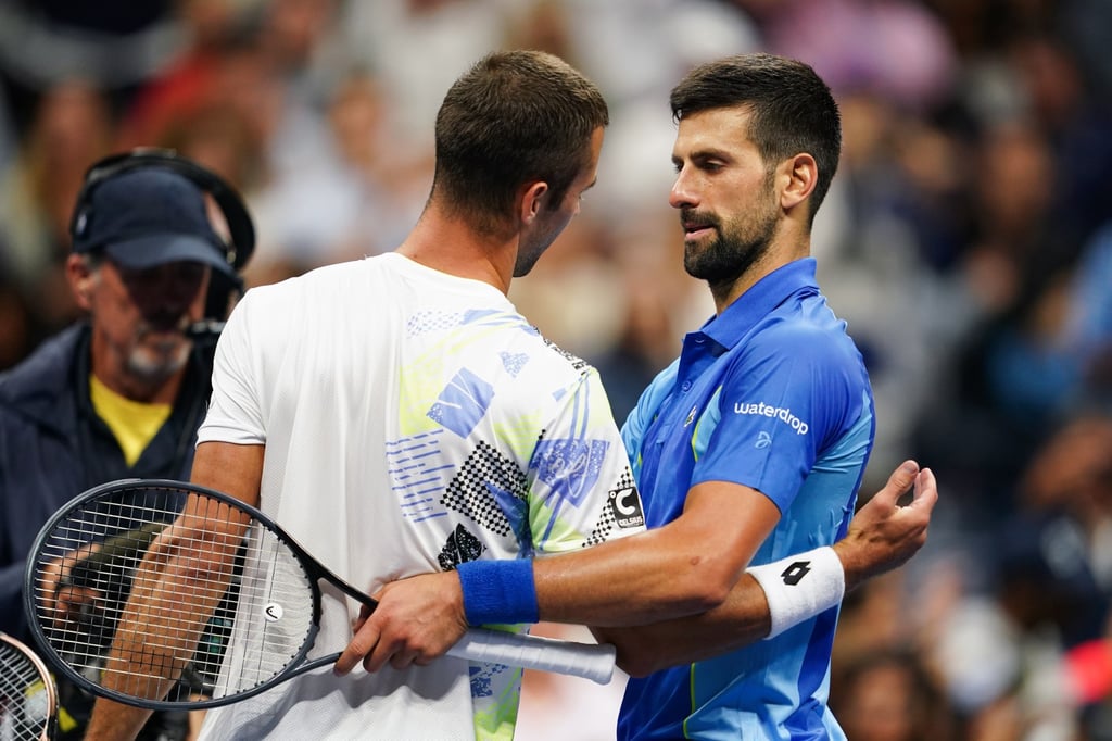 The 32-seeded Laslo Djere made a strong effort against legend Novak Djokovic in the third round. Photo: EPA-EFE