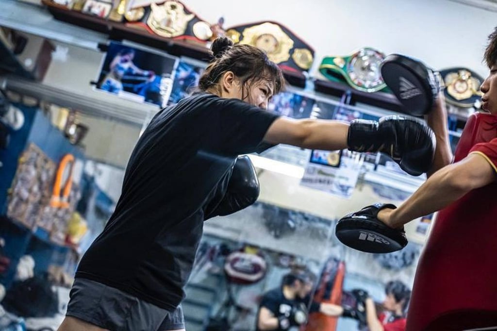 Boxer Ruru Yang in training. Photo: Handout