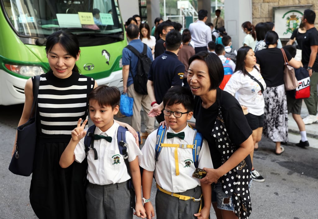 The first day of school for students was postponed from last Friday to Monday amid Typhoon Saola. Photo: Yik Yeung -man