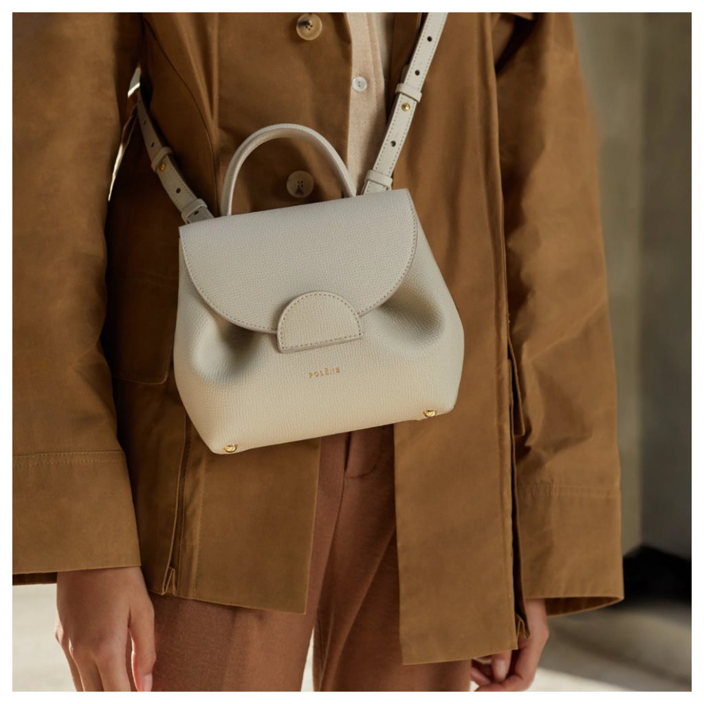 The already iconic Numéro Un bag is the Mothay siblings’ first creation for their brand Polène. Photo: Polène The already iconic Numéro Un bag is the Mothay siblings’ first creation for their brand Polène. Photo: Polène
