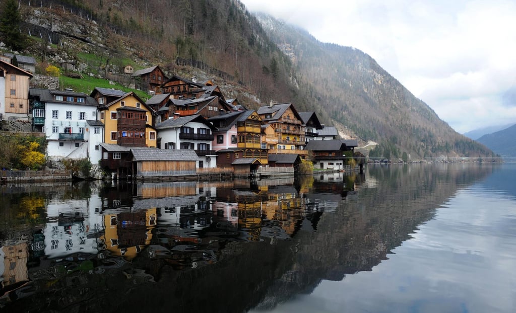 Colourful houses in the small town of Hallstatt in Austria. Photo: Barara Grindl / EPA
