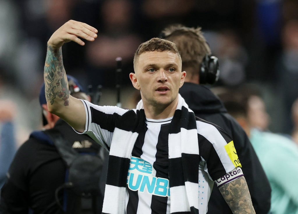 Newcastle United’s Kieran Trippier during the lap of appreciation after team qualified for the Champions League Action. Photo: Reuters Newcastle United’s Kieran Trippier during the lap of appreciation after team qualified for the Champions League Action. Photo: Reuters