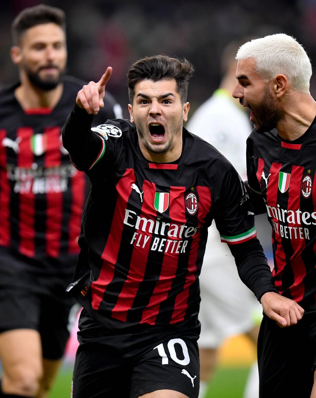 AC Milan’s Brahim Diaz celebrated his goal during a UEFA Champions League round of 16 match. Photo: Xinhua AC Milan’s Brahim Diaz celebrated his goal during a UEFA Champions League round of 16 match. Photo: Xinhua