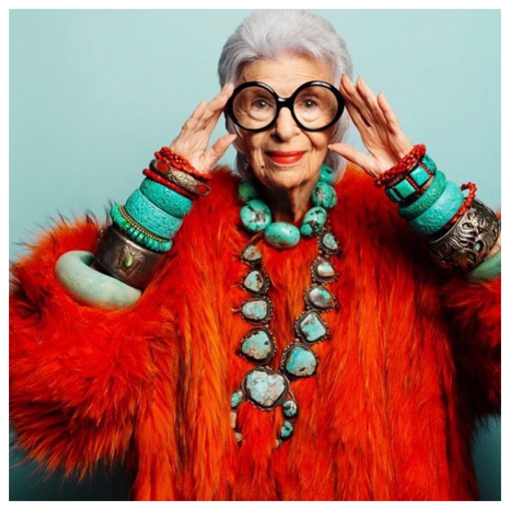 Meet Iris Apfel the style icon who just turned 102 she s signed to the same modelling agency as Gigi Hadid inspired a show at the Met has fashion collabs with H M