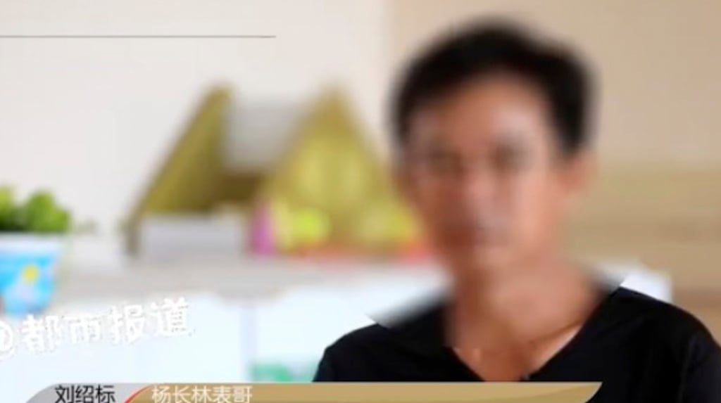 The real son was replaced by his cousin, above, who masqueraded as him to protect his mother from an abusive husband. Photo: Weibo The real son was replaced by his cousin, above, who masqueraded as him to protect his mother from an abusive husband. Photo: Weibo