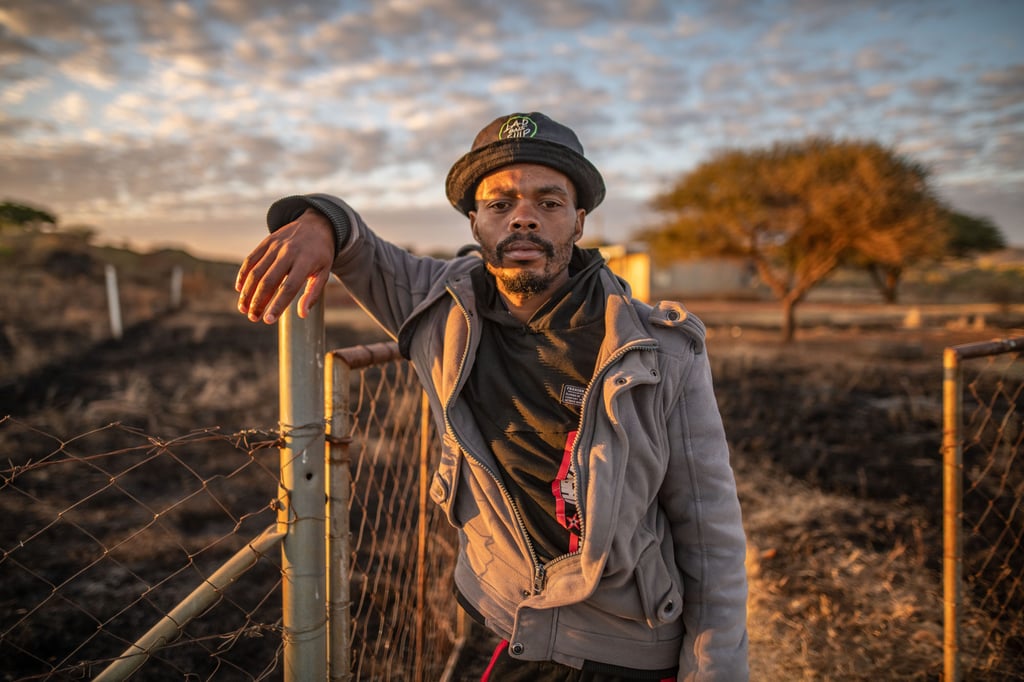 Godfrey Molwana near his home in Witrandjie, South Africa. Photo: Bloomberg