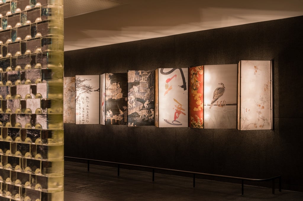 Chinese artwork in the lobby of the Regent hotel. Chinese artwork in the lobby of the Regent hotel.