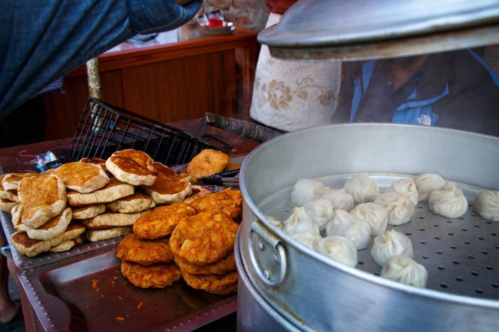 Momos and bread pakoras in Nepal. File photo: SCMP Momos and bread pakoras in Nepal. File photo: SCMP