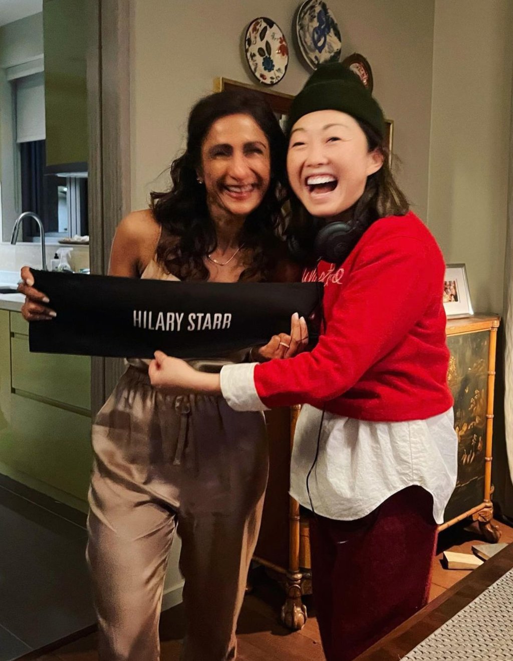 Expats cast member Sarayu Blue and director Lulu Wang. Photo: @thumbelulu/Instagram Expats cast member Sarayu Blue and director Lulu Wang. Photo: @thumbelulu/Instagram