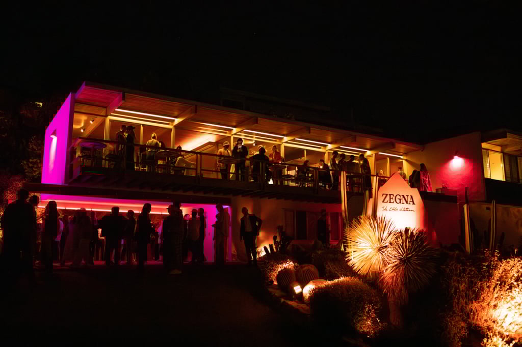 The unveiling of a collaborative collection between Italian brand Zegna and Los Angeles-based label The Elder Statesman took place in Los Angeles, on September 6. The unveiling of a collaborative collection between Italian brand Zegna and Los Angeles-based label The Elder Statesman took place in Los Angeles, on September 6.