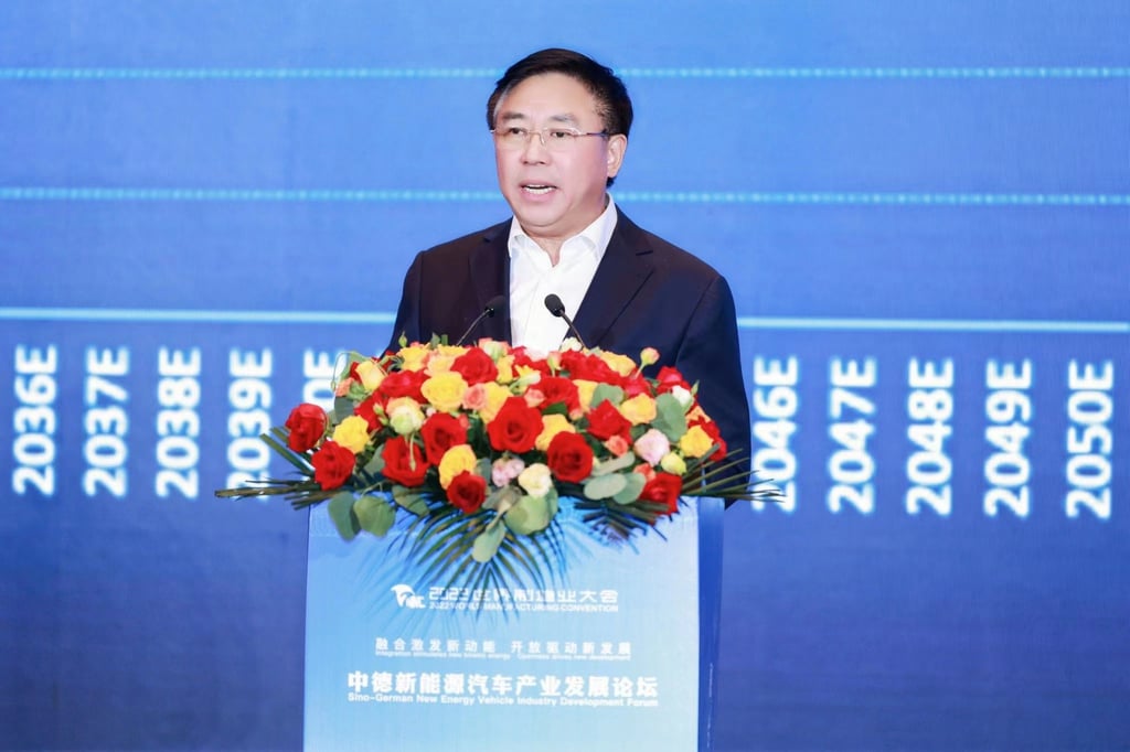 Gotion High-Tech Co chairman Li Zhen sees “enormous value” from the company’s manufacturing expansion in Illinois. Photo: Weibo