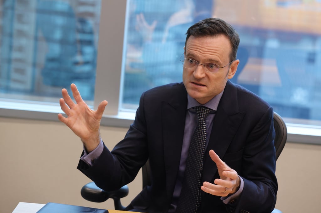 Shaun Cochran, in his office located at One Pacific Place in Admiralty, Hong Kong, on September 5, 2023. Photo: Jonathan Wong