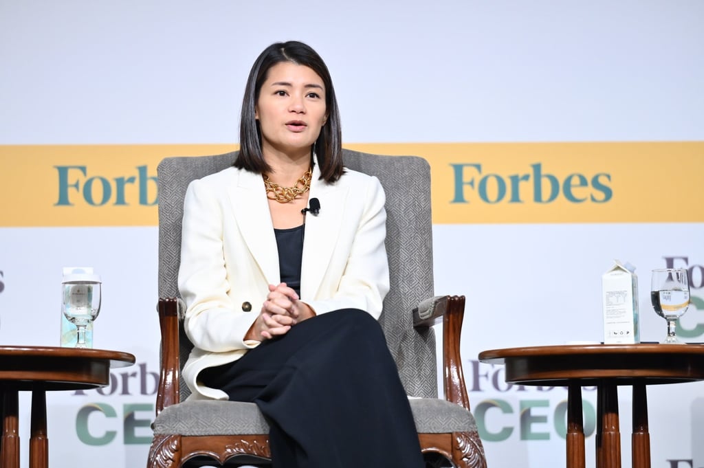 Stephanie Lo, executive director of Shui On Land, at the Forbes Global CEO Conference in Singapore on Monday. Photo: Forbes Global CEO Conference