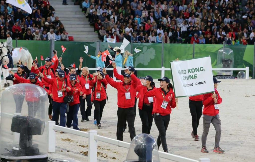 BoBo Poon representing Hong Kong for the first time at the World Equestrian Games in 2014. Photo: Facebook
