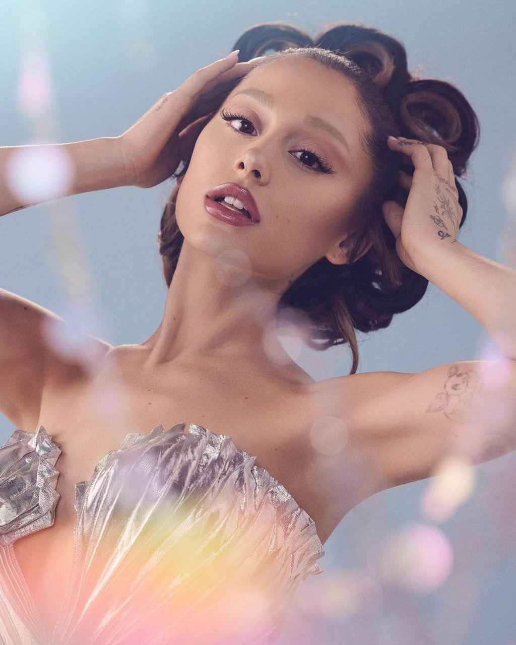 Ariana Grande promoting her beauty brand R. E. M’s sweetener foundation in August. Photo: @r.e.m.beauty/Instagram Ariana Grande promoting her beauty brand R. E. M’s sweetener foundation in August. Photo: @r.e.m.beauty/Instagram