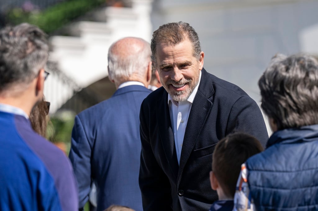 Hunter Biden, US President Joe Biden’s son, attends the annual Easter Egg Roll on the South Lawn of the White House in April. Photo: TNS Hunter Biden, US President Joe Biden’s son, attends the annual Easter Egg Roll on the South Lawn of the White House in April. Photo: TNS