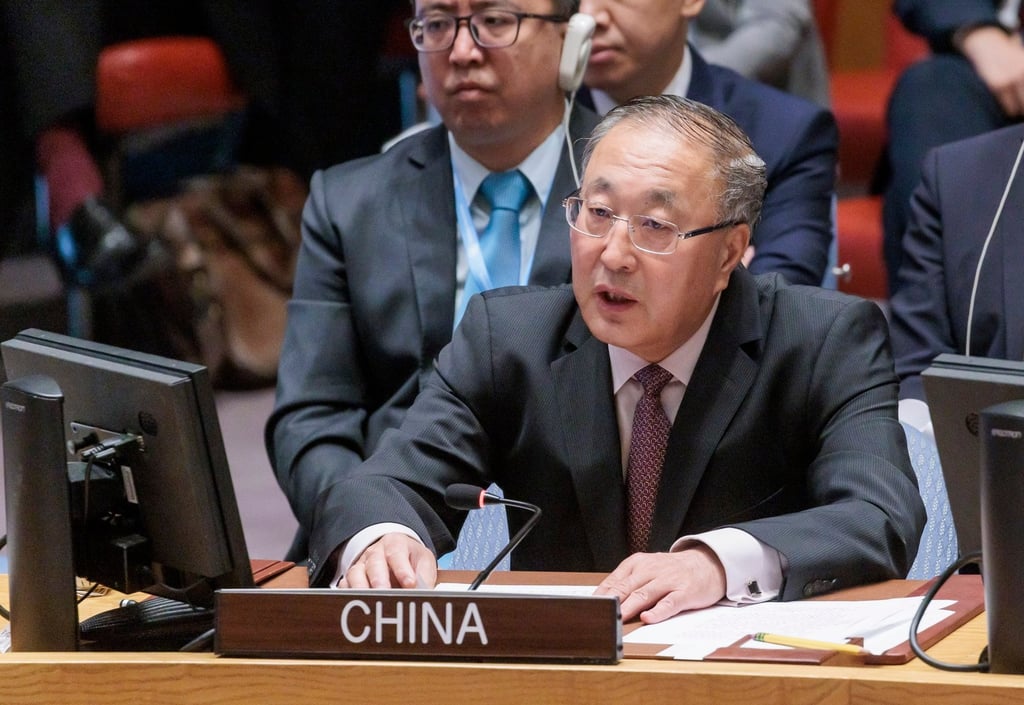 China’s Ambassador to the United Nations Zhang Jun took issue with recent actions by “so-called Taiwan”. Photo: EPA-EFE