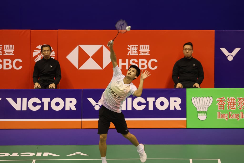 Taiwan’s Lee Chia-hao in action against Indonesia’s Jonatan Christie on Friday. Photo: Yik Yeung-man