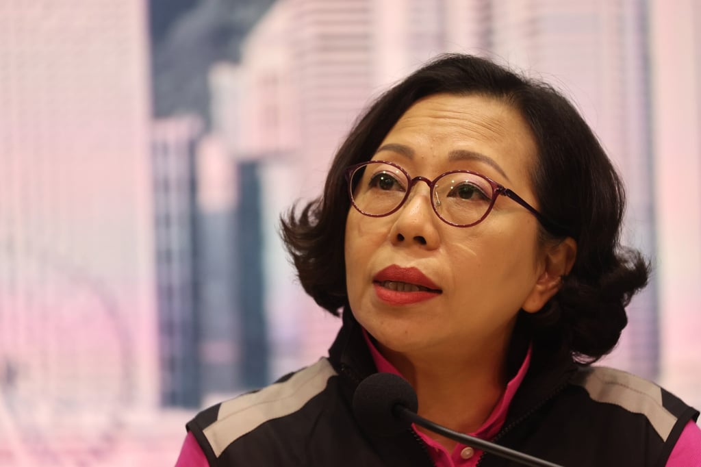 Secretary for Home and Youth Affairs Alice Mak pledges authorities will improve its response measures for natural disasters. Photo: Edmond So