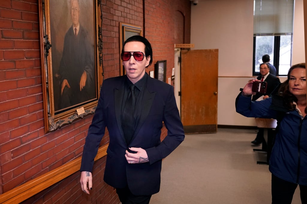 Marilyn Manson fined sentenced to community service for blowing nose