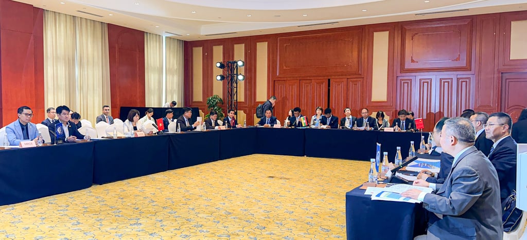 Senior officials from the six Mekong countries meeting in Beijing this month to discuss issues related to the river. Photo: Handout