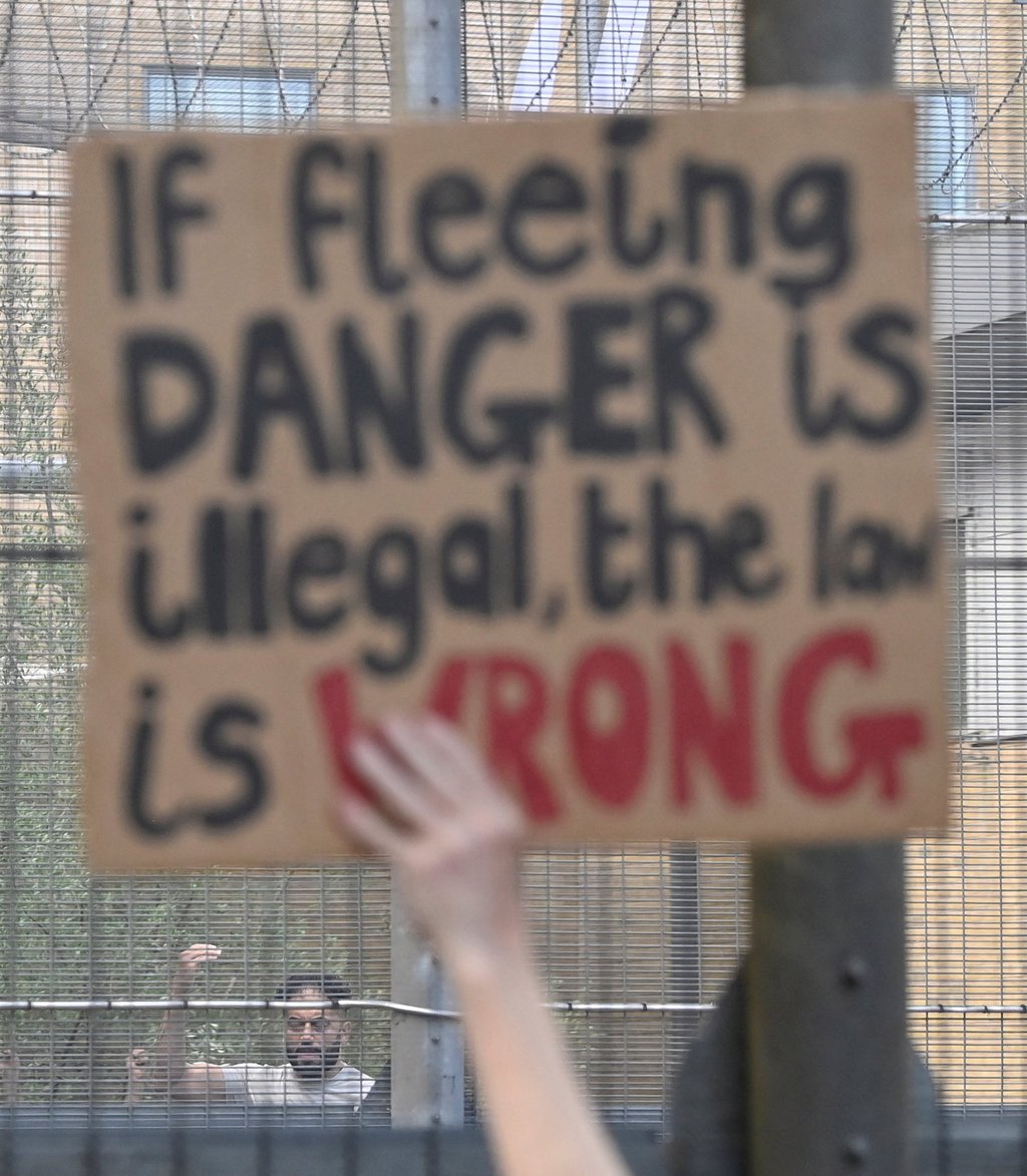 A detainee inside Brook House Immigration Removal Centre. File photo: Reuters