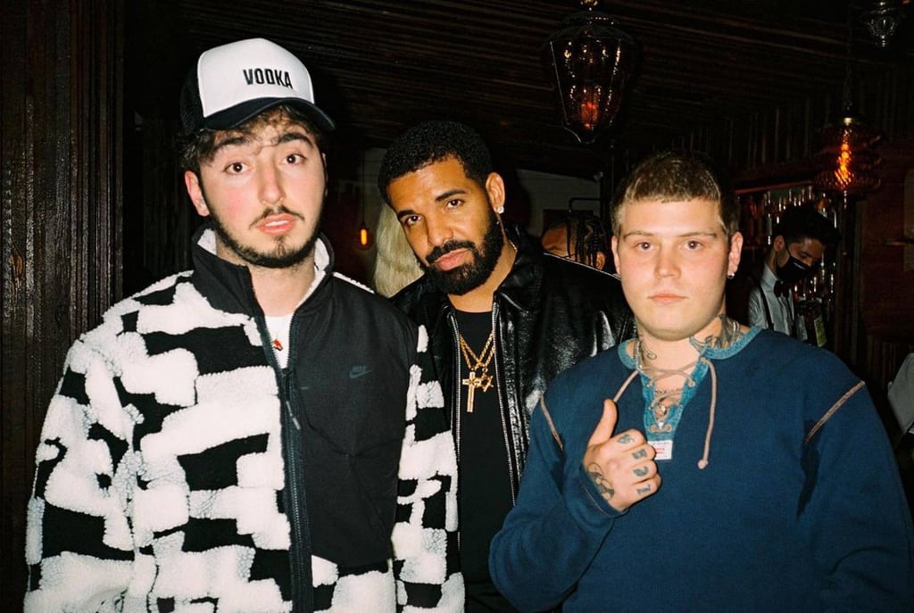 Zack Bia (left) is a collaborator of rapper Drake (centre). Photo: @zackbia/Instagram Zack Bia (left) is a collaborator of rapper Drake (centre). Photo: @zackbia/Instagram
