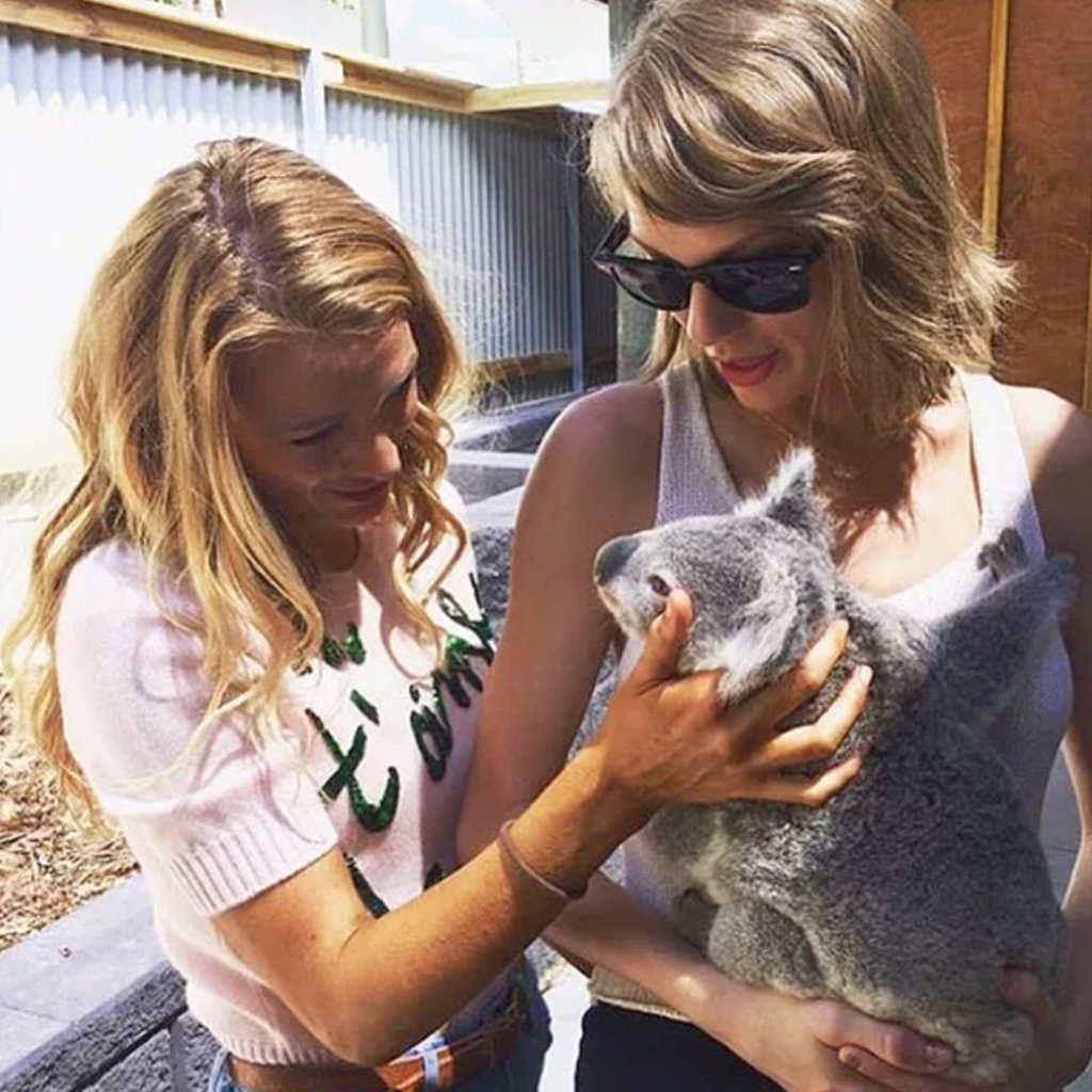 Blake Lively and Taylor Swift cuddle a koala in Australia. Photo: @taylorswift/Instagram