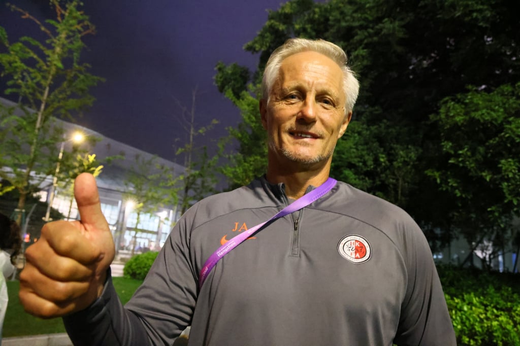 Hong Kong coach Jorn Andersen has mixed feelings about his side qualifying for the last 16 without kicking a ball. Photo: Dickson Lee