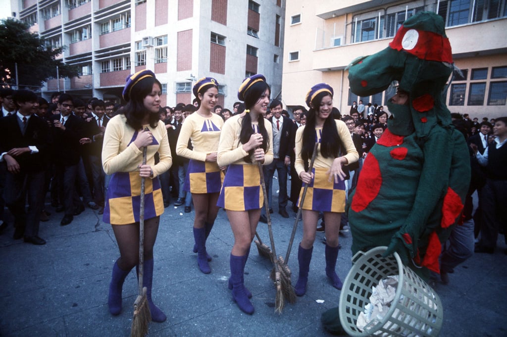 Lap Sap Chung and the Miss Super Cleans in 1995. Photo: SCMP Lap Sap Chung and the Miss Super Cleans in 1995. Photo: SCMP