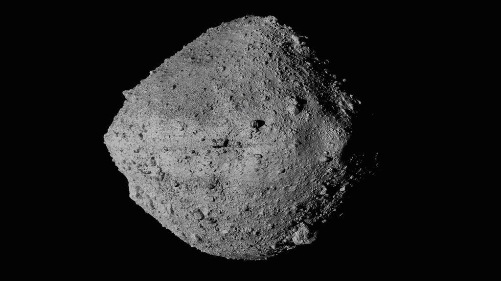The asteroid Bennu, as seen from the OSIRIS-REx spacecraft. File photo: Nasa