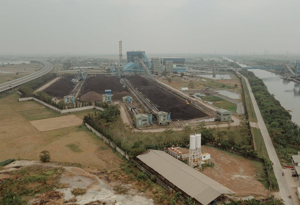 The Babelan coal-fired plant in Bekasi. Most of the round-the-clock electricity that data centres in Indonesia require comes from coal-fired plants. Photo: Bloomberg