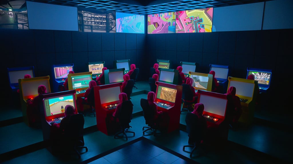 A still from “Squid Game: The Challenge”. Photo: Netflix