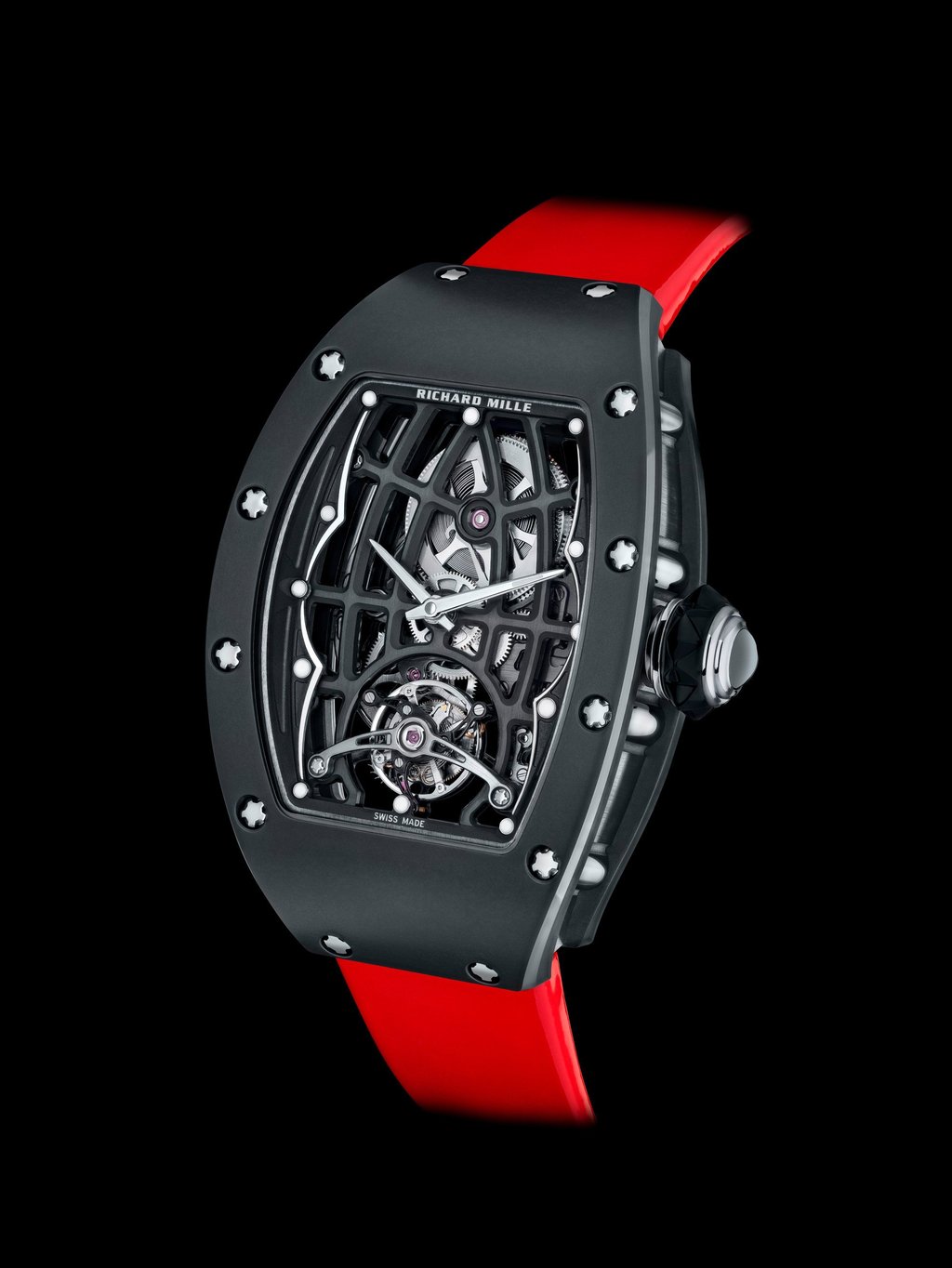 Richard Mille RM 74-01 exhibition caseback, featuring the CRMT5 movement.