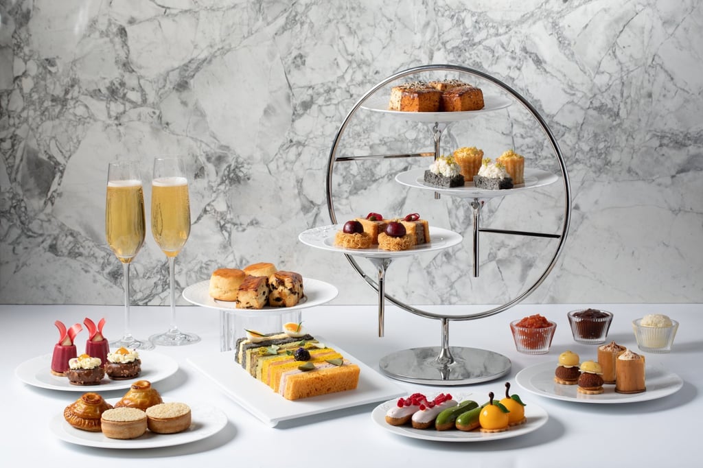 The legendary afternoon tea set at the Lounge & Terrace at Raffles at Galaxy Macau. Photo: Handout The legendary afternoon tea set at the Lounge & Terrace at Raffles at Galaxy Macau. Photo: Handout