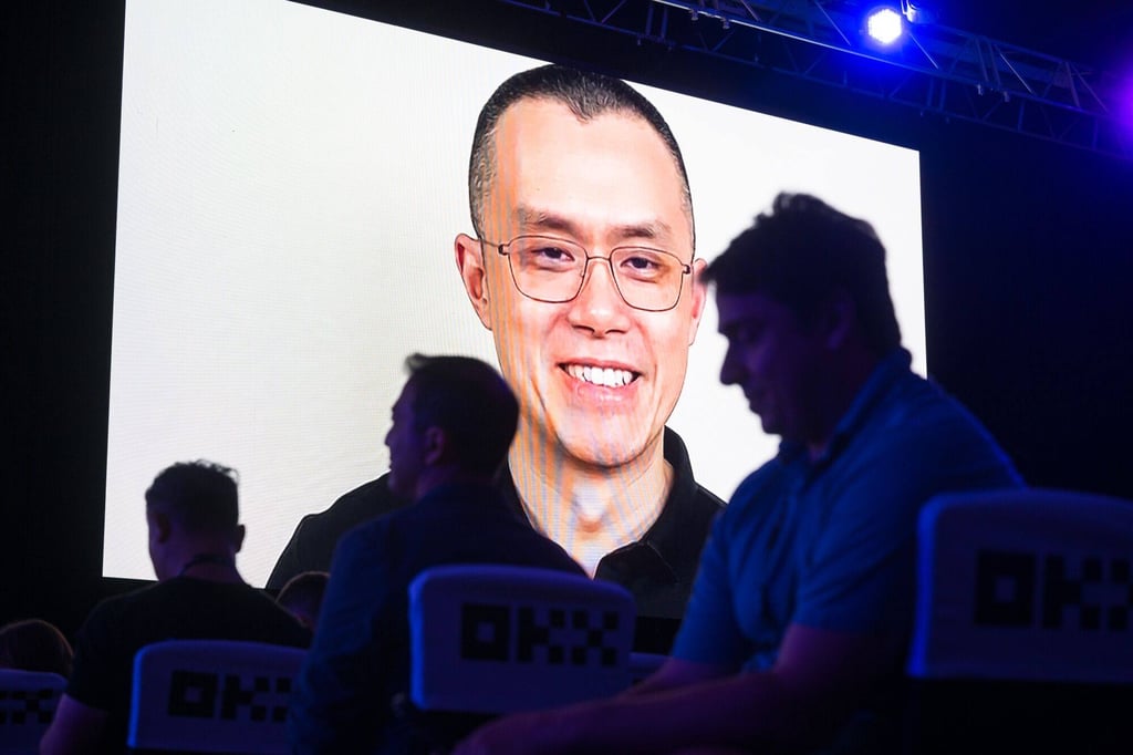 Zhao Changpeng, CEO of Binance Holdings, speaks virtually during the Token2049 conference in Singapore earlier this month. Photo: Bloomberg Zhao Changpeng, CEO of Binance Holdings, speaks virtually during the Token2049 conference in Singapore earlier this month. Photo: Bloomberg