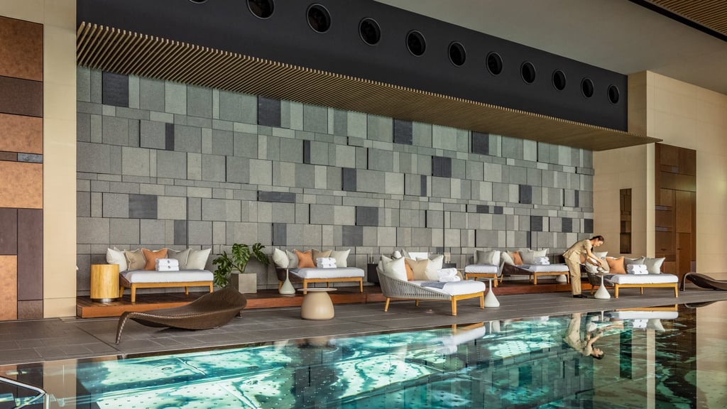 The pool at Four Seasons Hotel Tokyo at Otemachi. Photo: Four Seasons
