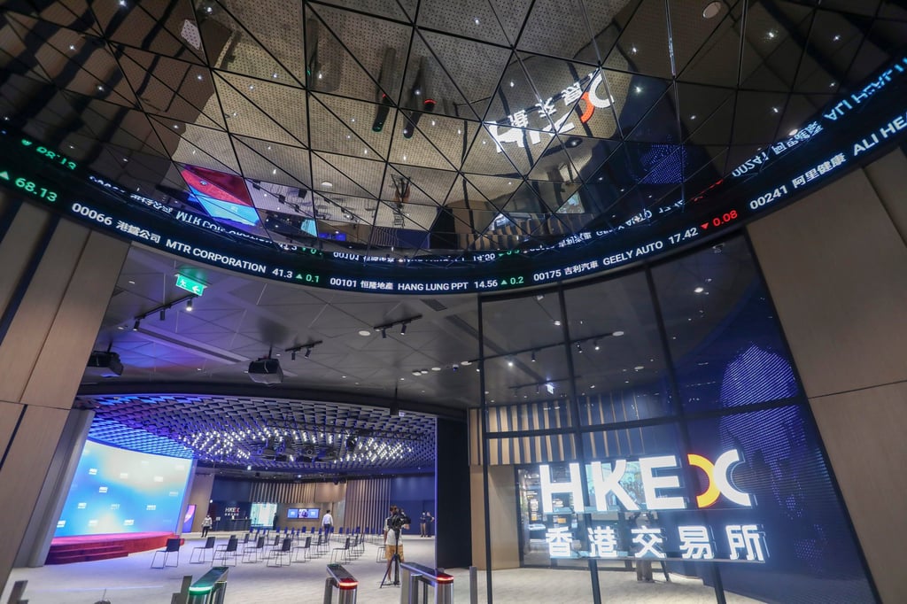 The Connect Hall at HKEX in Central. Photo: Jonathan Wong