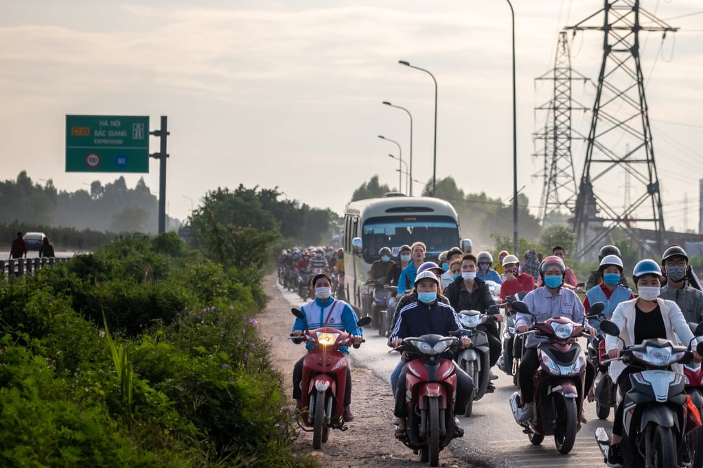 Morning traffic near the Van Trung Industrial Park in Vietnam. Major Asian economies’ energy demand is expected to outpace developed Western nations in the coming years. Photo: Bloomberg