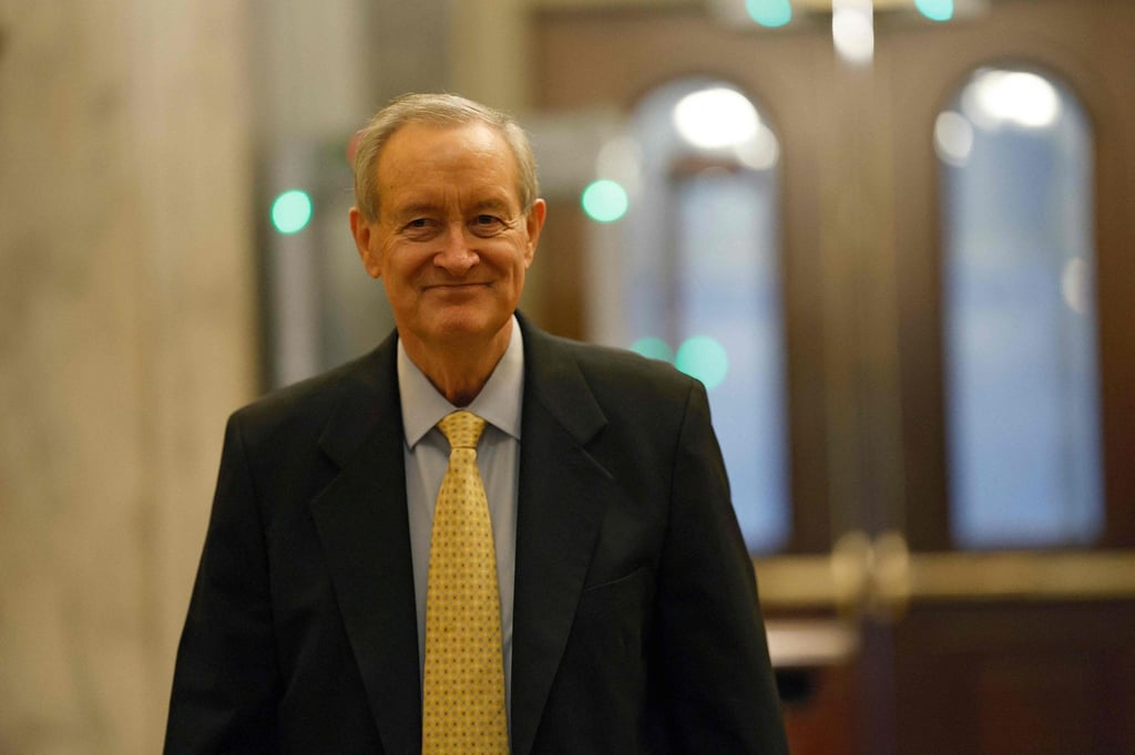 Senator Mike Crapo is seen at the US Capitol Building in September. Photo: Getty Images via AFP