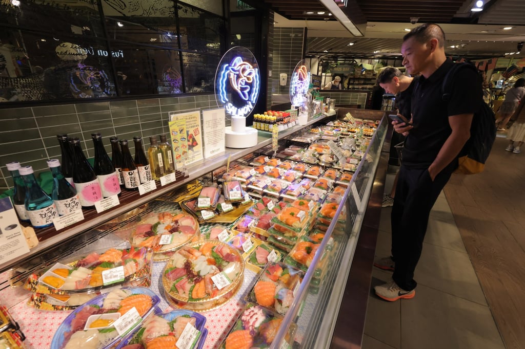 The seafood section at a City’super store in Hong Kong’s Tsim Sha Tsui area. Japan’s move to release more treated nuclear waste water into the Pacific Ocean means the city must maintain its Japanese seafood ban. Photo: Jelly Tse