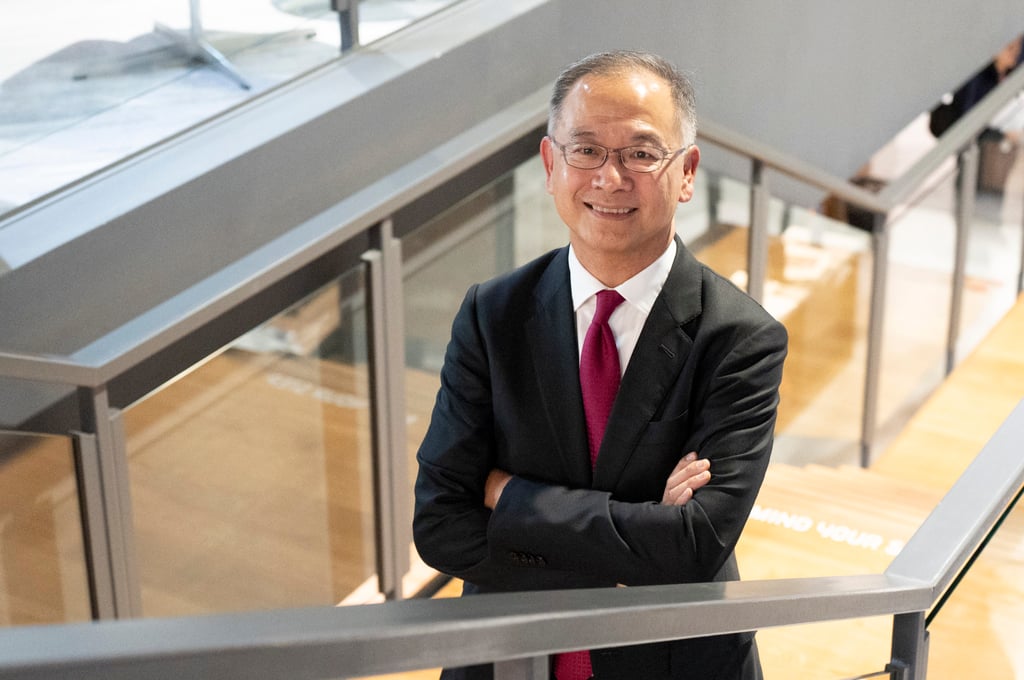 Eddie Yue Wai-man, CEO of the Hong Kong Monetary Authority (HKMA), pictured in the SCMP office in Causeway Bay on October 5, 2023. Photo: Nathan Tsui