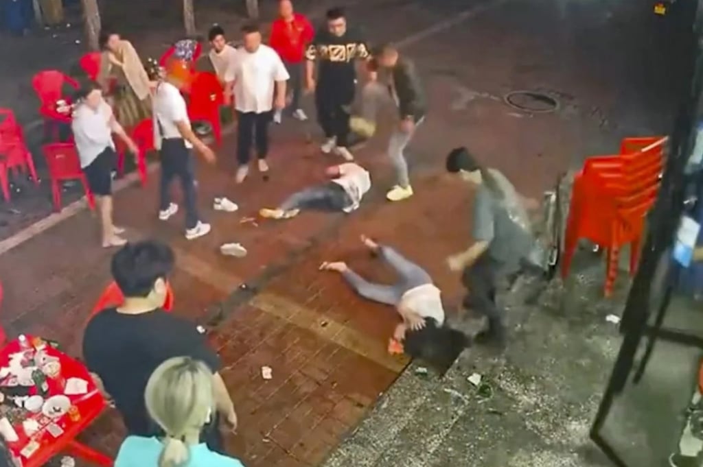 In June last year, public outrage was sparked after a video of a brutal attack on four women at a restaurant in Tangshan, a northern Chinese city, went viral. Photo: Weibo