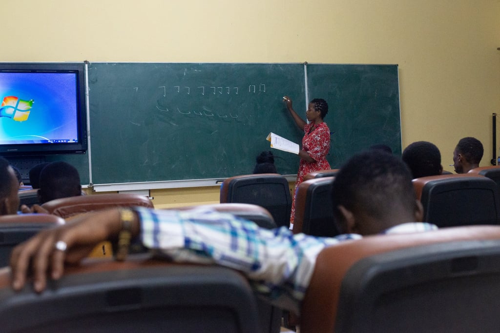 Marie Claire, 35, teaches Chinese penmanship. She completed her undergraduate education at Tianjin University on a Confucius Institute scholarship. Photo: Handout