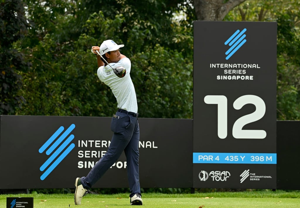 Hong Kong’s Taichi Kho carded a 69 to move into a tie for fifth at nine under. Photo: Asian Tour