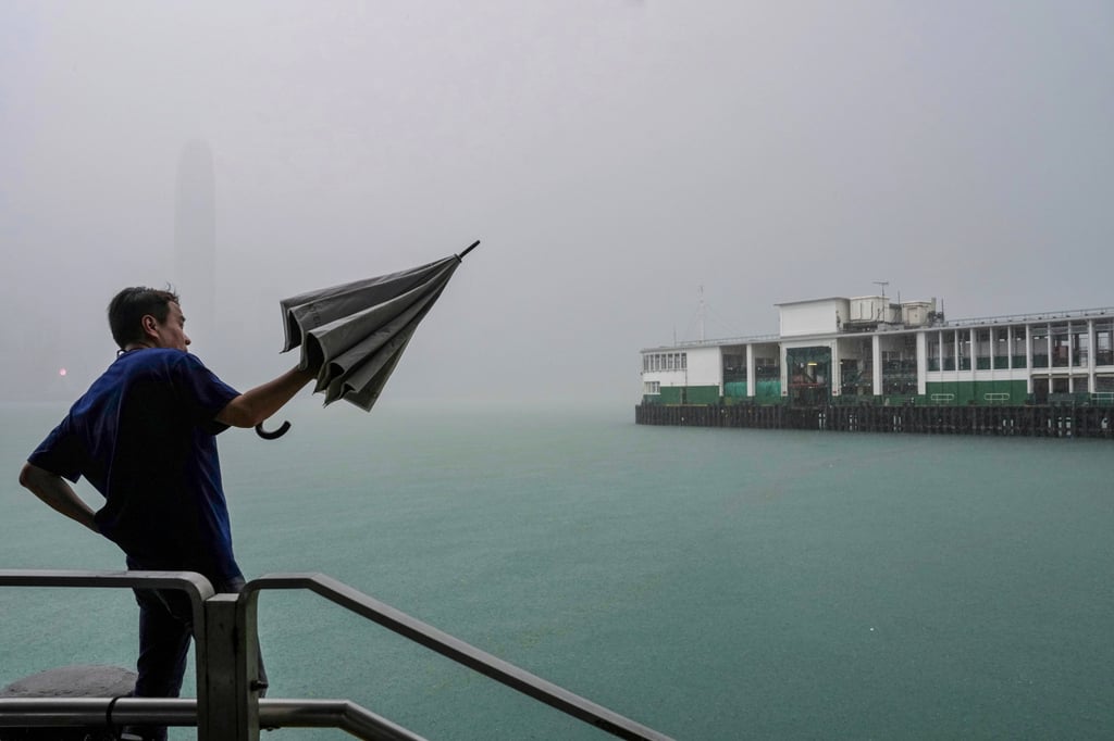 Some parts of the city recorded more than 200mm of rain as extreme weather batters Hong Kong. Photo: Elson Li Some parts of the city recorded more than 200mm of rain as extreme weather batters Hong Kong. Photo: Elson Li