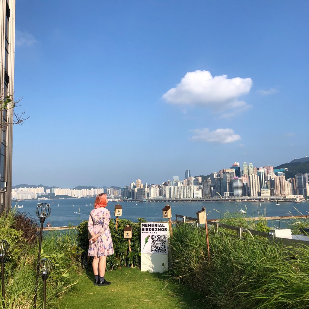 The “Memorial Birdsongs” project designed by Scott Hessels was inspired by the Aids Memorial Quilt. Photo: Enid Tsui