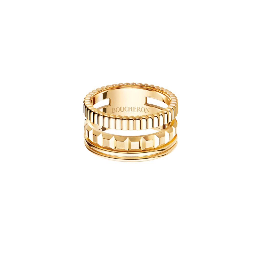 French luxury jewellery brand Boucheron boasts classy rings. French luxury jewellery brand Boucheron boasts classy rings.